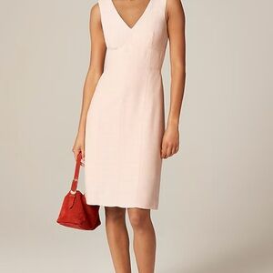 J. Crew Sheen Sheath Pink Dress